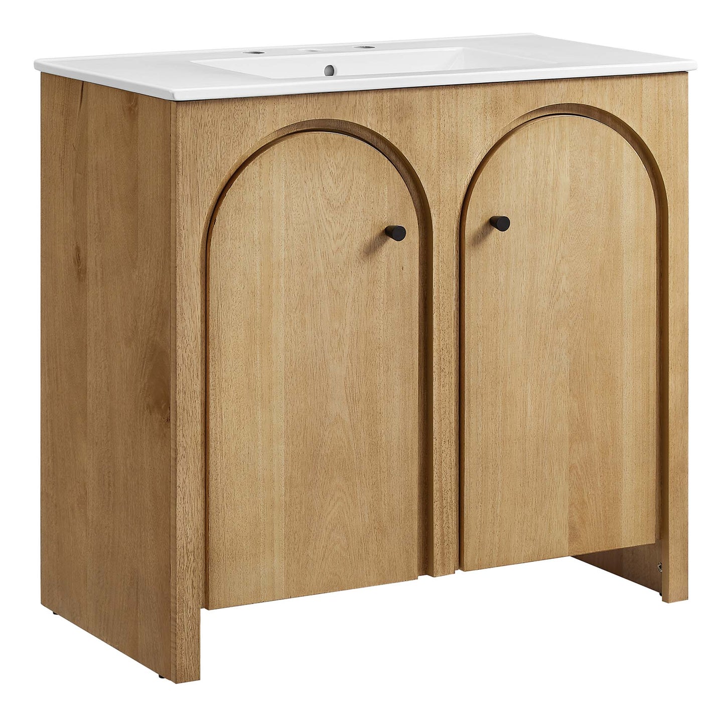 Modway furniture Appia Bathroom Vanity Basin Included - EEI-6788-OAK-WHI