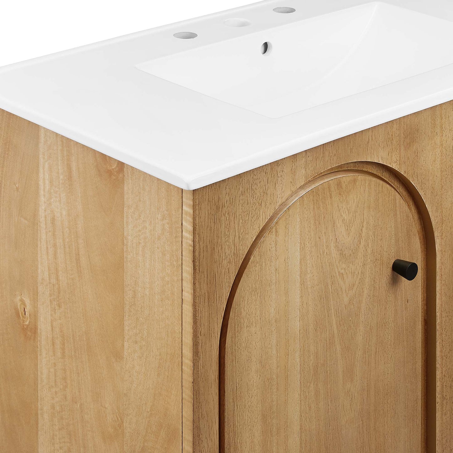 Modway furniture Appia Bathroom Vanity Basin Included - EEI-6788-OAK-WHI