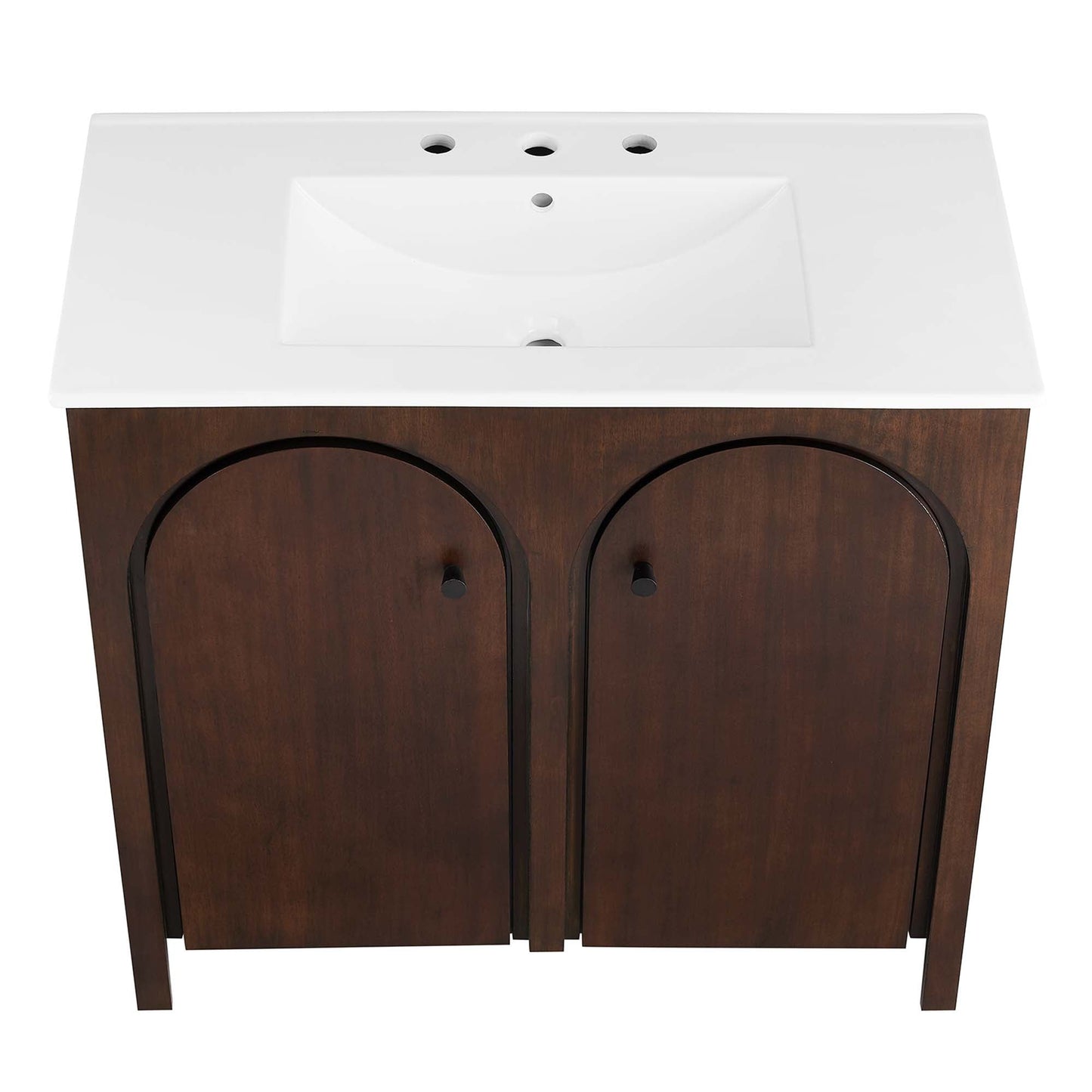 Modway furniture Appia Bathroom Vanity Basin Included - EEI-6788-OAK-WHI