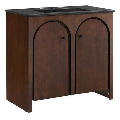 Modway furniture Appia Bathroom Vanity Basin Included - EEI-6788-OAK-WHI