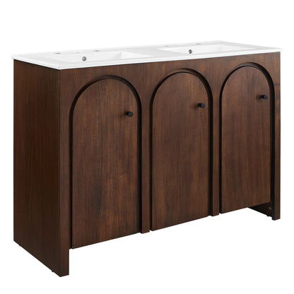 Modway furniture Appia Bathroom Vanity Basin Included - EEI-6788-OAK-WHI