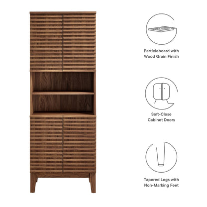 Modway furniture Render Tall Bathroom Storage Cabinet - EEI-6852-OAK