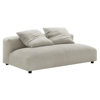 Modway Furniture Solace Modular Upholstered Armless Loveseat – Flexible Comfort for Modern Living Spaces, 800 lbs Capacity - EEI-6891-SAL