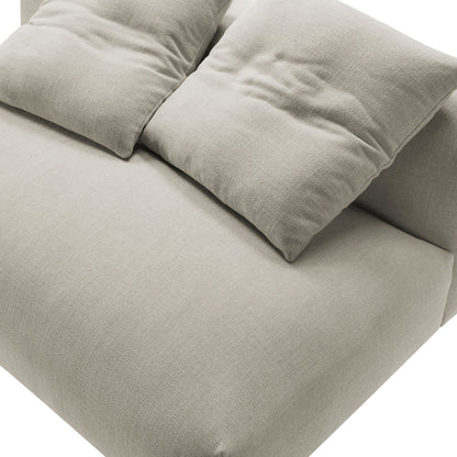 Modway Furniture Solace Modular Upholstered Armless Loveseat – Flexible Comfort for Modern Living Spaces, 800 lbs Capacity - EEI-6891-SAL