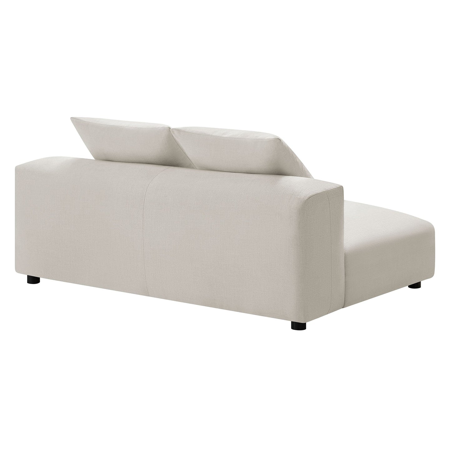 Modway Furniture Solace Modular Upholstered Armless Loveseat – Flexible Comfort for Modern Living Spaces, 800 lbs Capacity - EEI-6891-SAL