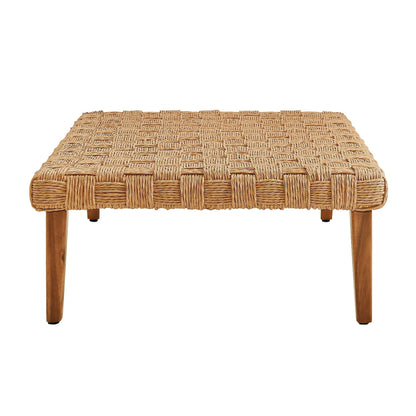 Modway Furniture Thames  4-Piece Outdoor Patio Wicker Rattan Furniture Set - EEI-7135-NAT-LGR