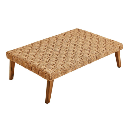 Modway furniture Thames  Outdoor Patio Wicker Rattan Coffee Table - EEI-6926-NAT