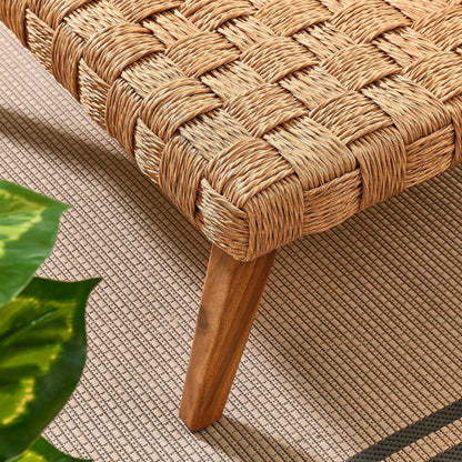 Modway furniture Thames  Outdoor Patio Wicker Rattan Coffee Table - EEI-6926-NAT