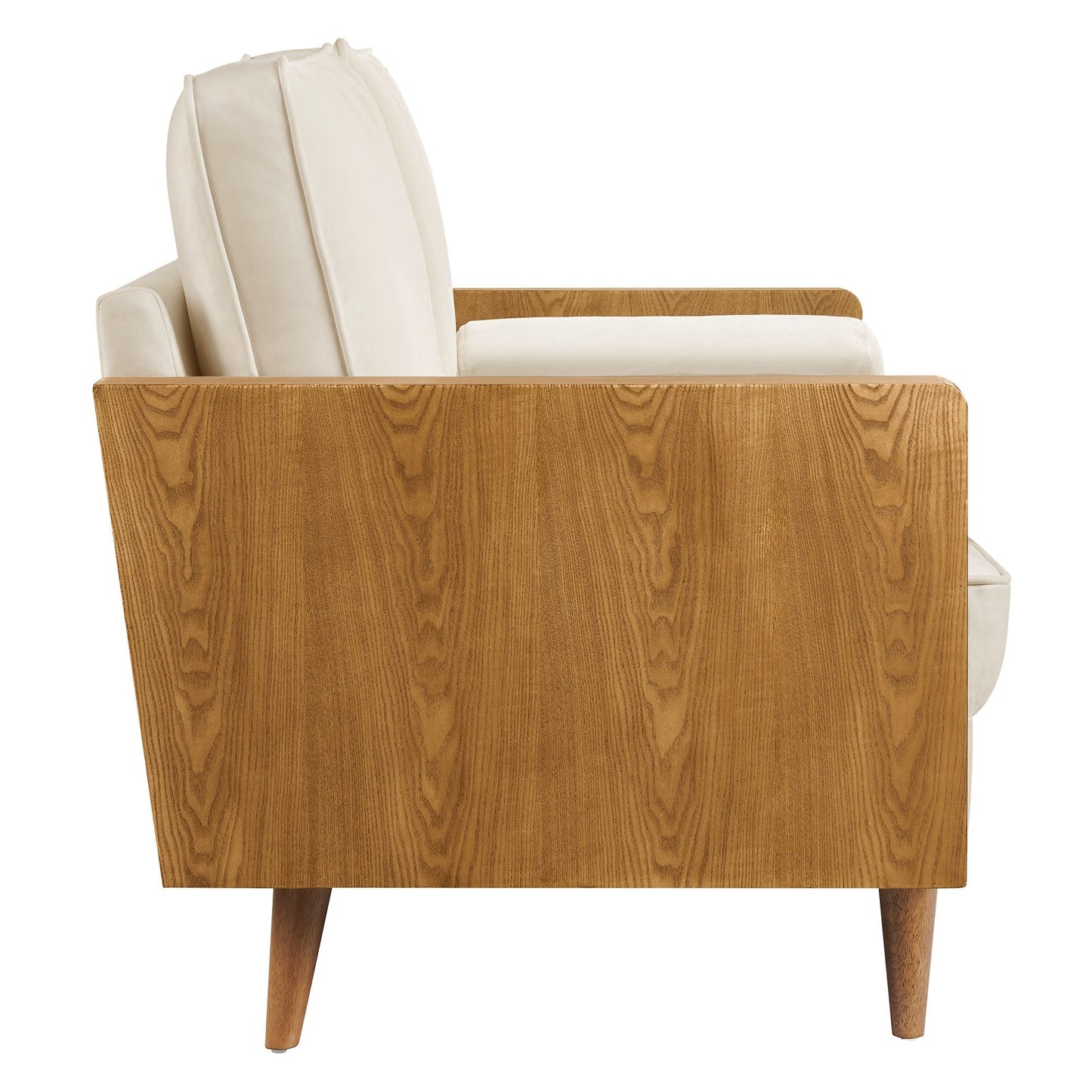 Modway furniture Kellan Performance Velvet Loveseat - Luxurious Mid Century Modern Design for Stylish Comfort - EEI-6945-WAL-MOG