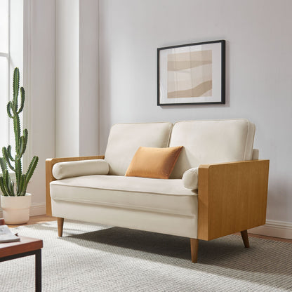 Modway furniture Kellan Performance Velvet Loveseat - Luxurious Mid Century Modern Design for Stylish Comfort - EEI-6945-WAL-MOG