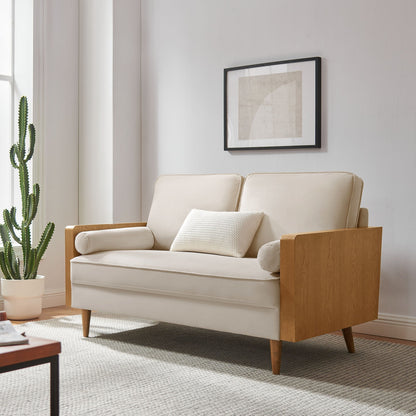 Modway furniture Kellan Performance Velvet Loveseat - Luxurious Mid Century Modern Design for Stylish Comfort - EEI-6945-WAL-MOG