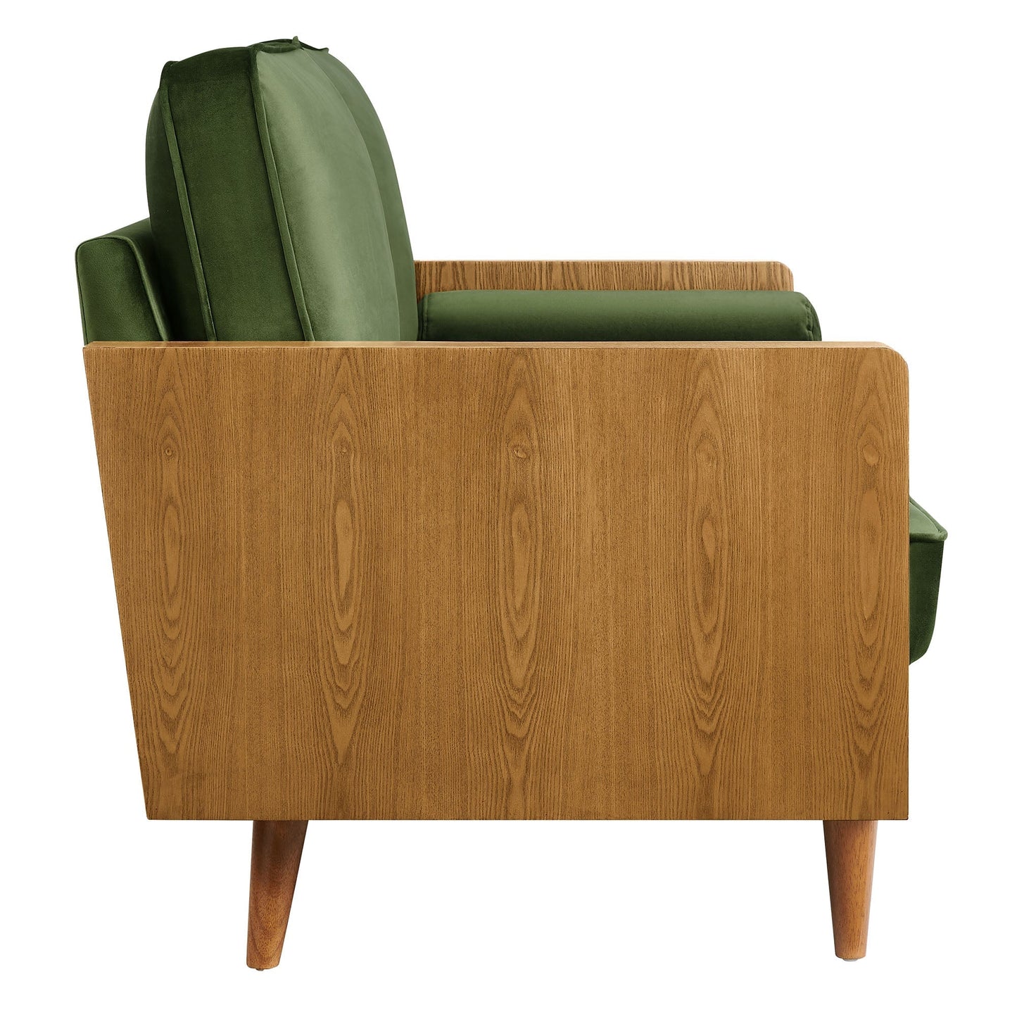 Modway furniture Kellan Performance Velvet Loveseat - Luxurious Mid Century Modern Design for Stylish Comfort - EEI-6945-WAL-MOG