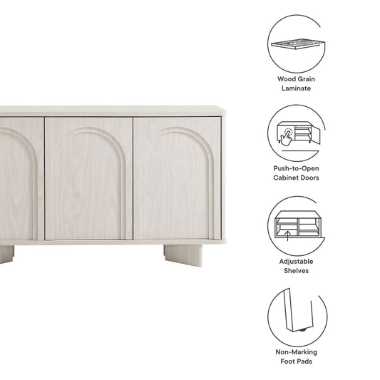 Modway furniture Flux Arched 3-Door Sideboard - EEI-7039-WWA