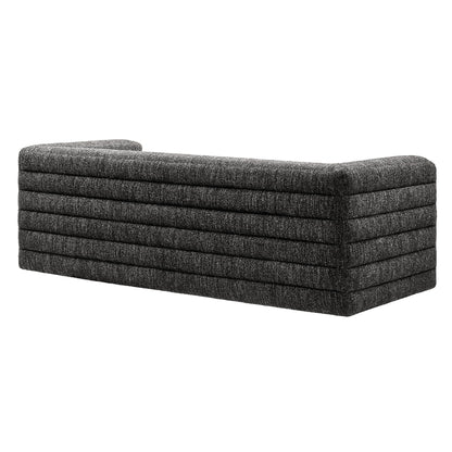 Modway furniture Relle Channel Tufted Boucle Upholstered Sofa - EEI-7136-CHA