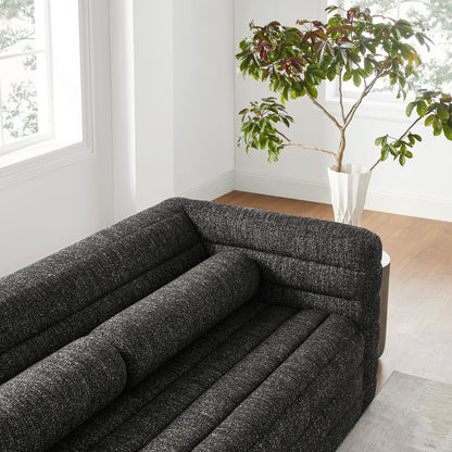 Modway furniture Relle Channel Tufted Boucle Upholstered Sofa - EEI-7136-CHA