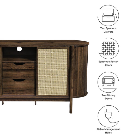 Modway furniture Reid 63" Curved Sideboard - EEI-7166-WAL