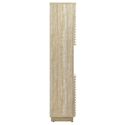 Modway furniture Render Tall Narrow Faux Travertine Linen Storage Cabinet - EEI-7178-TRA