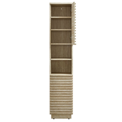Modway furniture Render Tall Narrow Faux Travertine Linen Storage Cabinet - EEI-7178-TRA