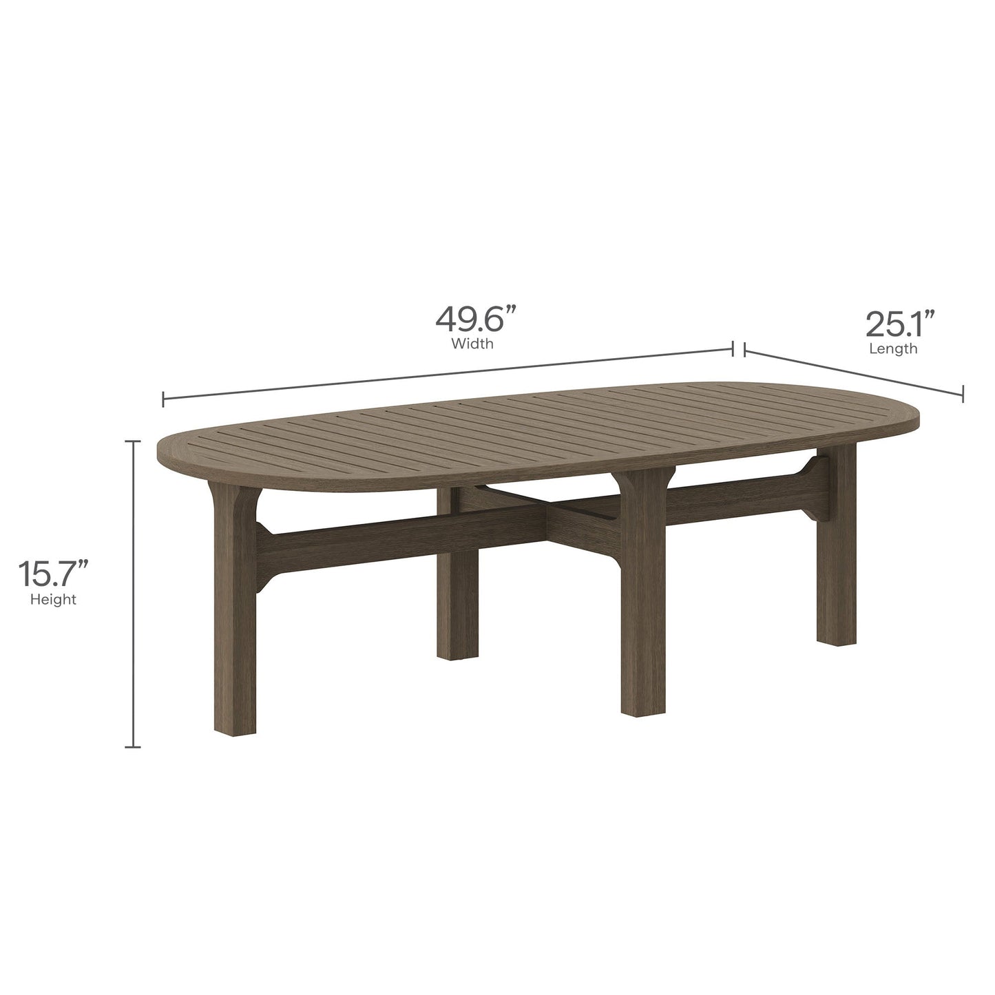 Modway Furniture Saratoga 4-Piece Outdoor Patio Teak Wood Furniture Set – EEI-7266-WGR-WHI