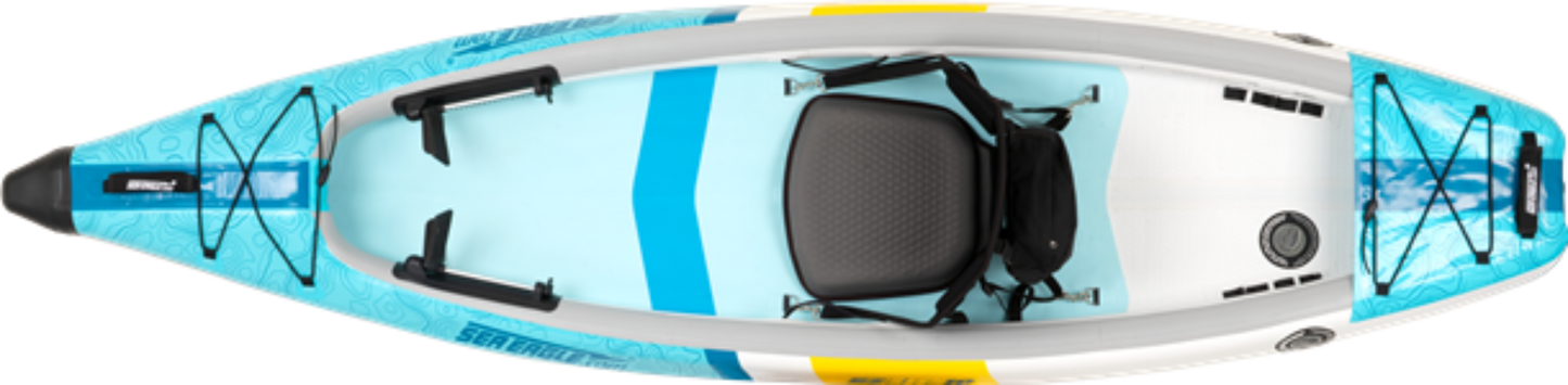 Sea Eagle EZLITE10K_PC 10' EZLite10 Inflatable Kayak Pro Carbon Package New - EZLITE10K_PC