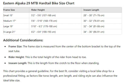 Eastern Alpaka 27.5 MTB Hardtail Bike - White