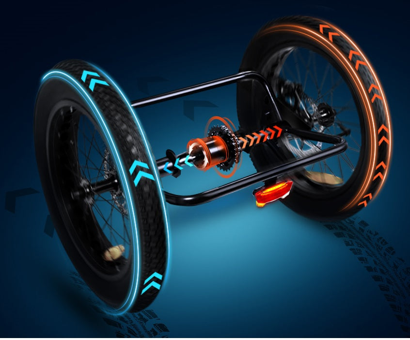 Addmotor 750W 48V Arisetan II M-360 Mini Trike Fat Tire Electric Bike