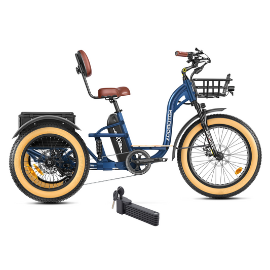Addmotor 750W 48V Grandtan X Trike Full Suspension Electric Bike