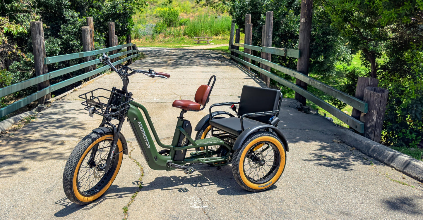Addmotor 750W 48V Greattan Trike Fat Tire Electric Bike - EB-ADD-GT-NBL