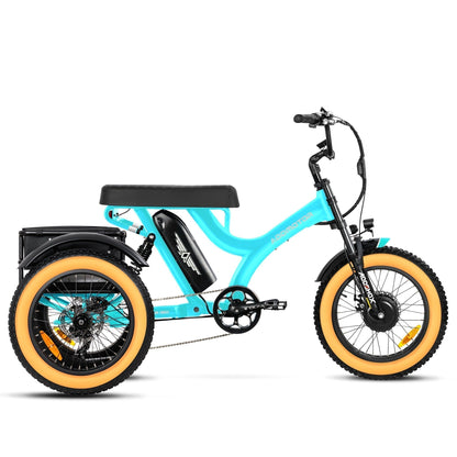 Addmotor 750W Herotri M-365X Banana Seat Electric Trike - EB-ADD-M365X-ORG
