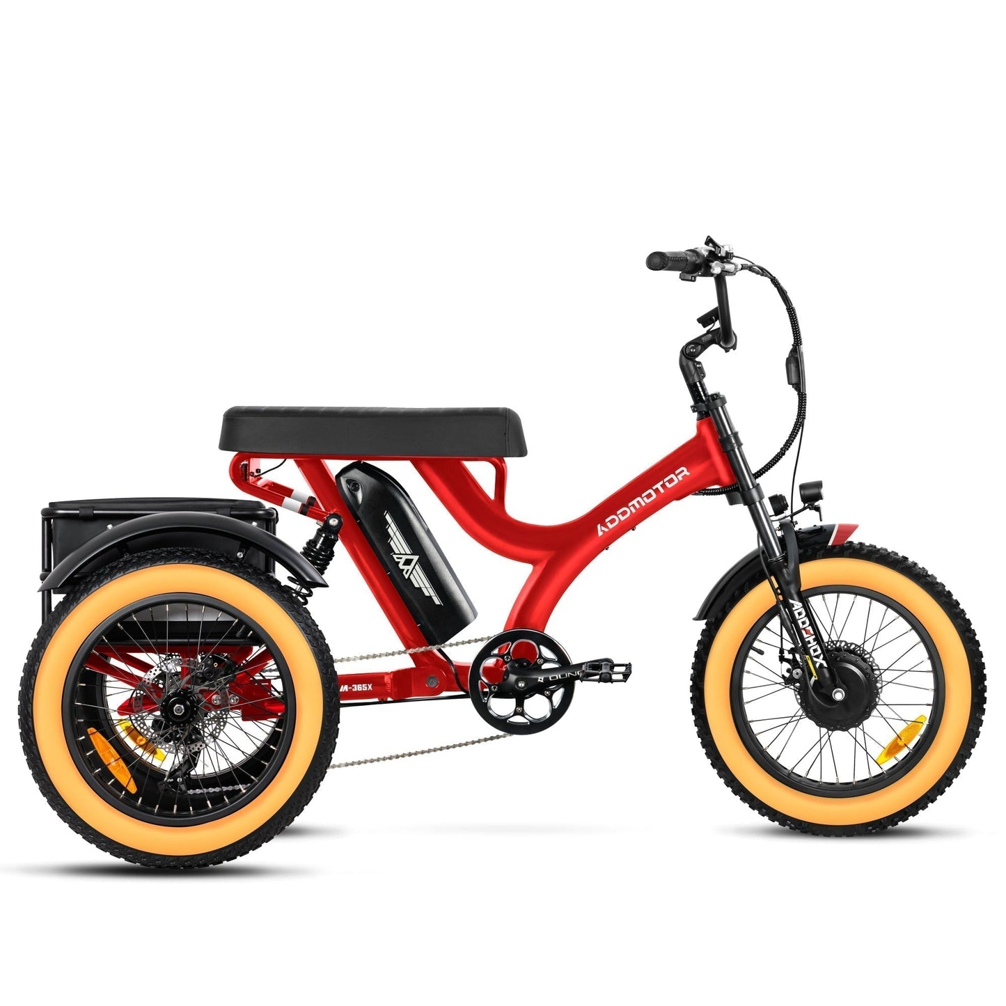 Addmotor 750W Herotri M-365X Banana Seat Electric Trike - EB-ADD-M365X-ORG