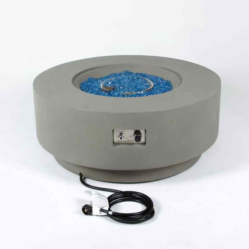 Elementi Plus Colosseo Fire Table With Connected Hose
