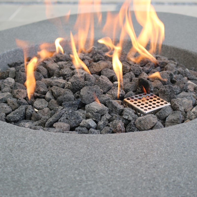 Elementi Boulder Fire Pit Closeup 2