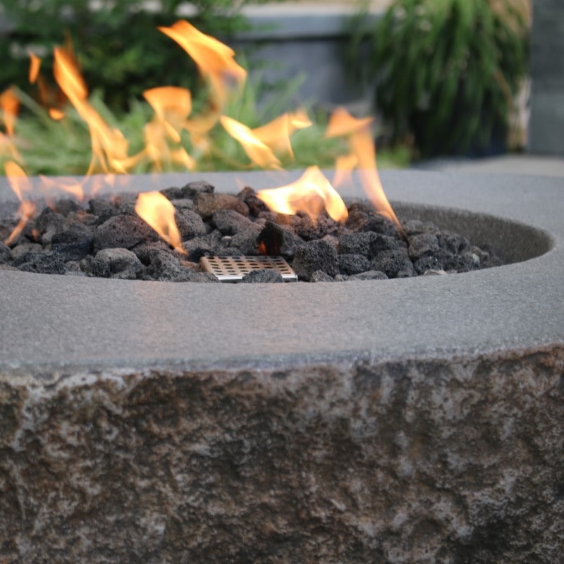 Elementi Boulder Fire Pit Closeup