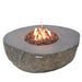 Elementi Boulder Fire Pit Lit