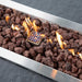 Elementi Hampton Fire Table Dark Gray Flame Closeup