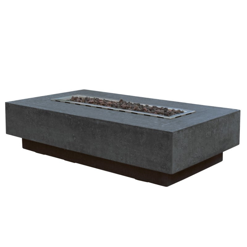 Elementi Hampton Fire Table Dark Gray Side View