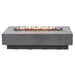 Elementi Hampton Fire Table Light Gray with Flame
