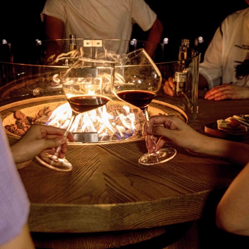 Elementi Lafite Barrel Fire Table Outdoor Party