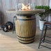 Elementi Lafite Barrel Fire Table with Wind Screen
