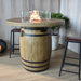 Elementi Lafite Barrel Fire Table with Wind Screen