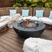 Elementi Lunar Fire Bowl Dark Gray Outdoor with Windscreen