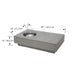 Elementi Metropolis Ethanol Fire Table Dimensions