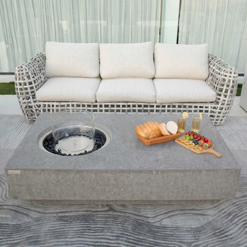 Elementi Metropolis Ethanol Fire Table Upper View