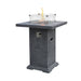 Elementi Montreal Fire Table DG Angled View