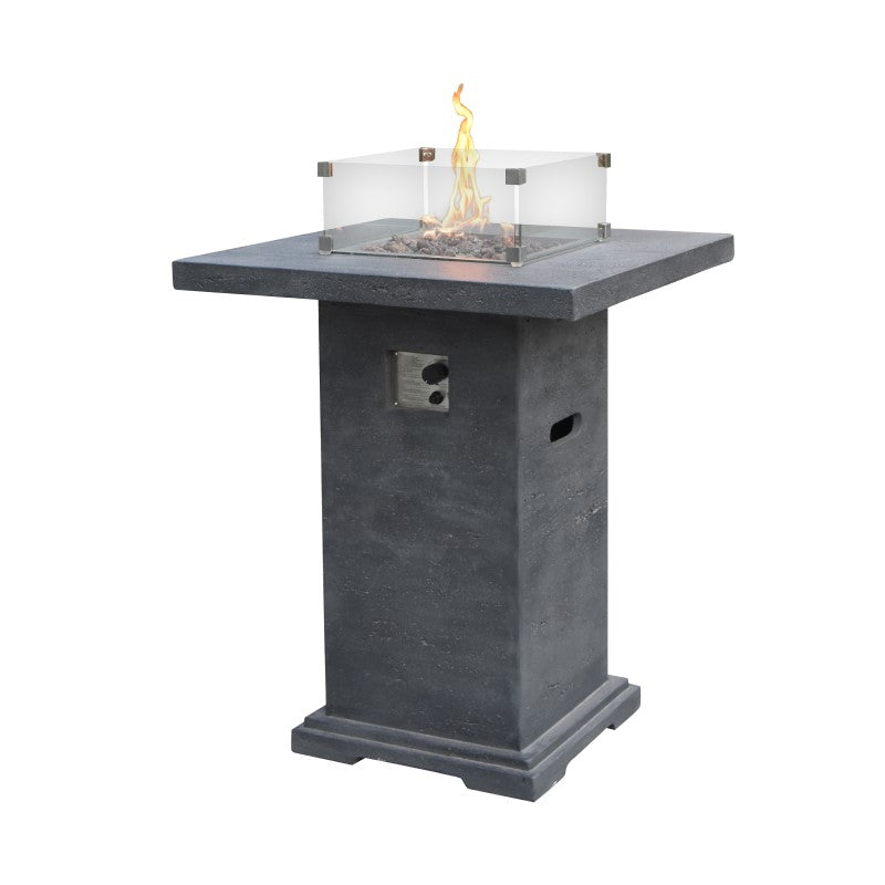 Elementi Montreal Fire Table DG Angled View