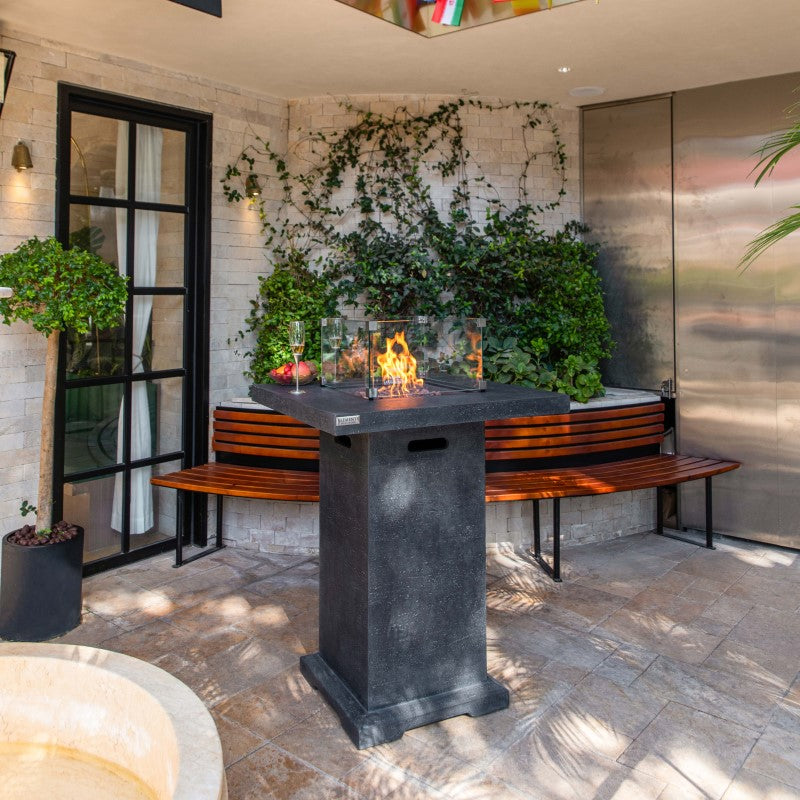 Elementi Montreal Fire Table DG Outdoor Setup
