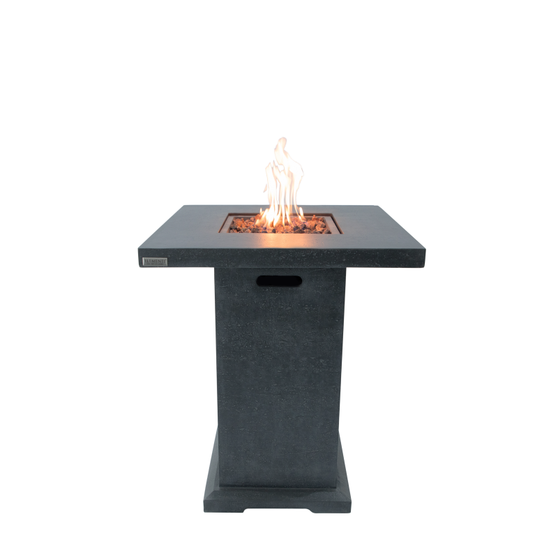 Elementi Montreal Fire Table DG with Flame