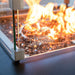 Elementi Plus Annecy Fire Table Black Wind Screen  Closeup
