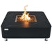 Elementi Plus Annecy Fire Table Black with Flame
