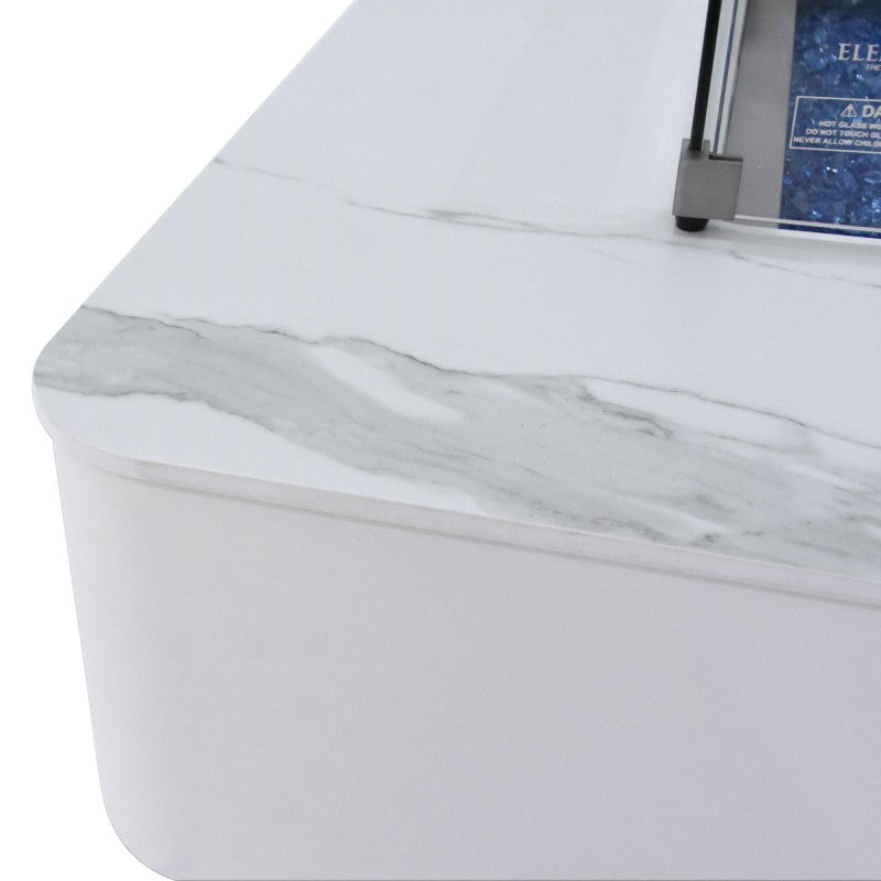 Elementi Plus Annecy Fire Table White Closeup
